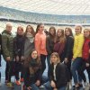 Флеш-моб з масових стрибків зі скакалкою серед дівчат